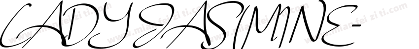 LADY JASMINE字体转换